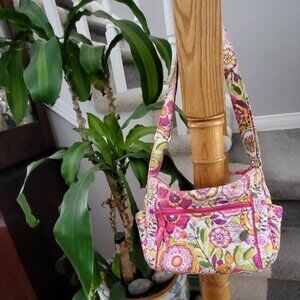 Vintage Vera Bradley Women's Floral Quilted Cross Body Shoulder Bag